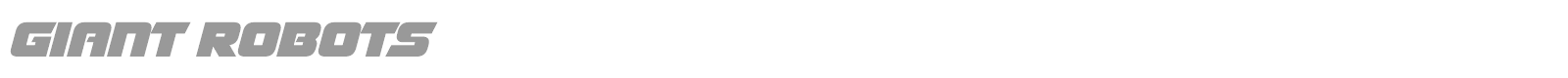 Giant Robots font preview